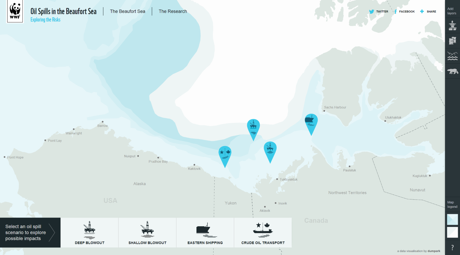 Oil spills in the Beaufort Sea