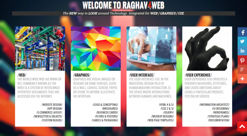 Welcome To Raghav4Web