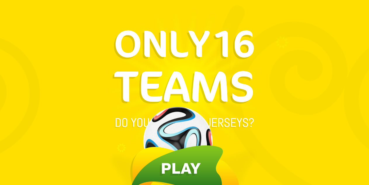 Sixteen Jerseys World Cup 2014