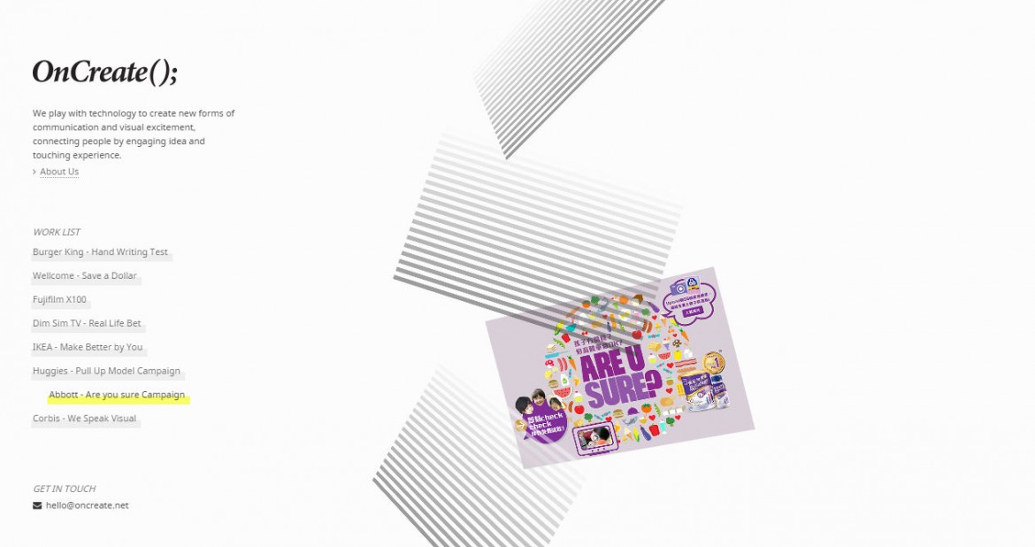 OnCreate Studio - CSS Nectar Web Design Awards CSS Gallery