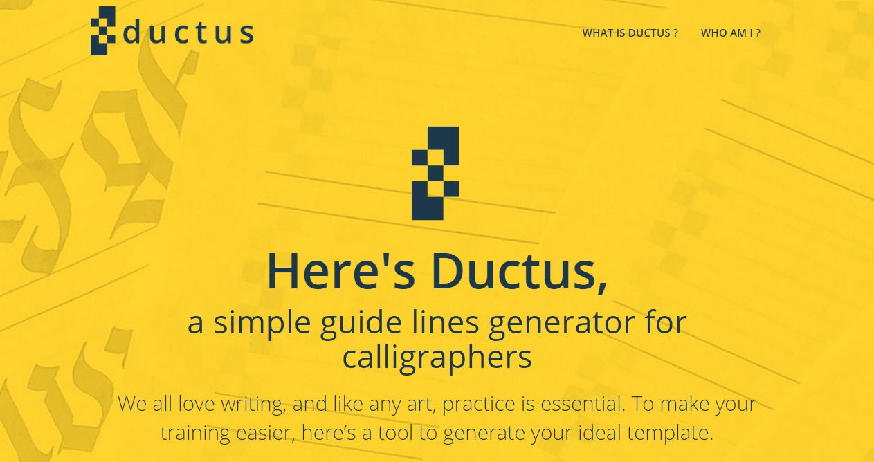 Ductus - A Tool For Calligraphers