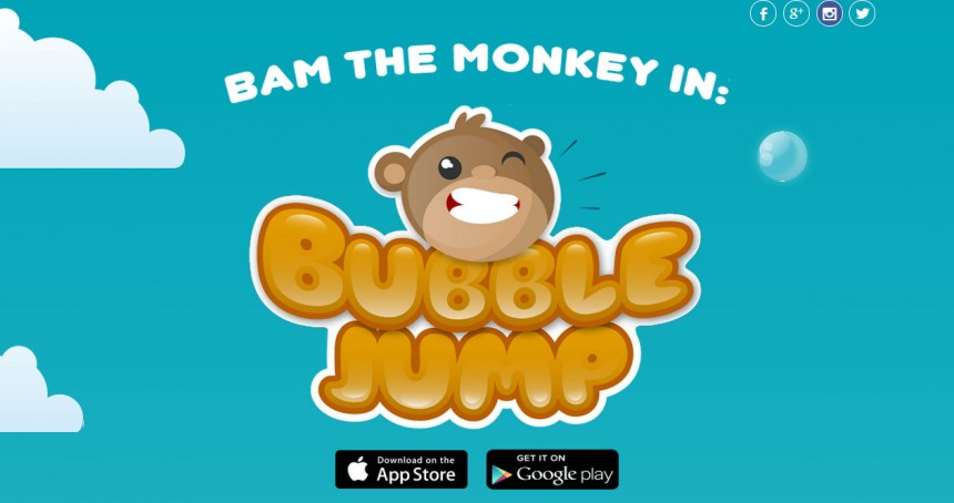 BubbleJump Starring BAM The Monkey