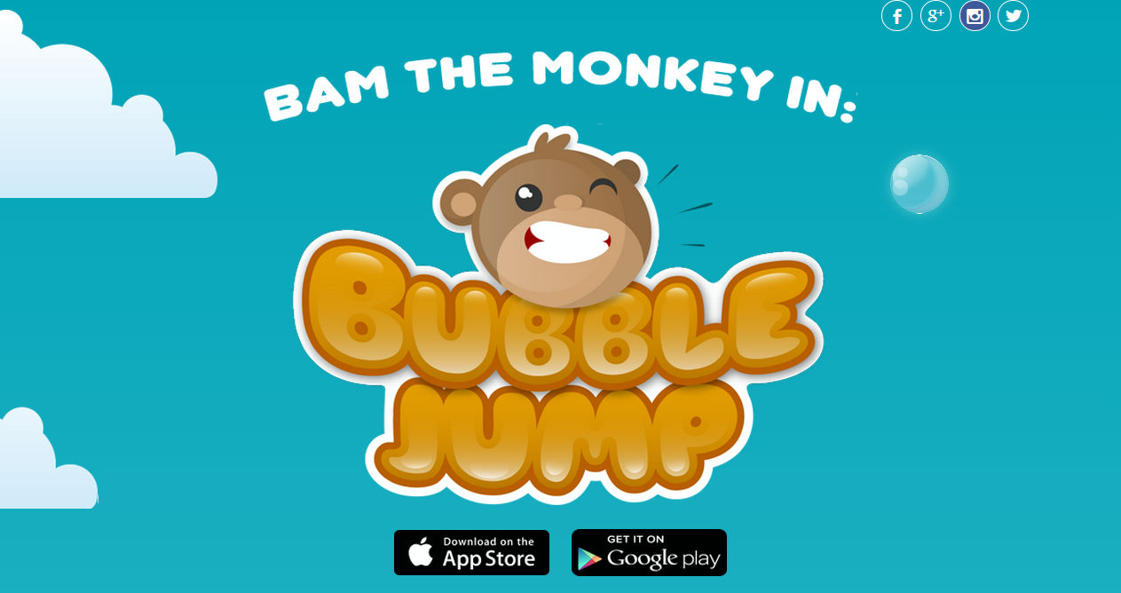 BubbleJump Starring BAM The Monkey