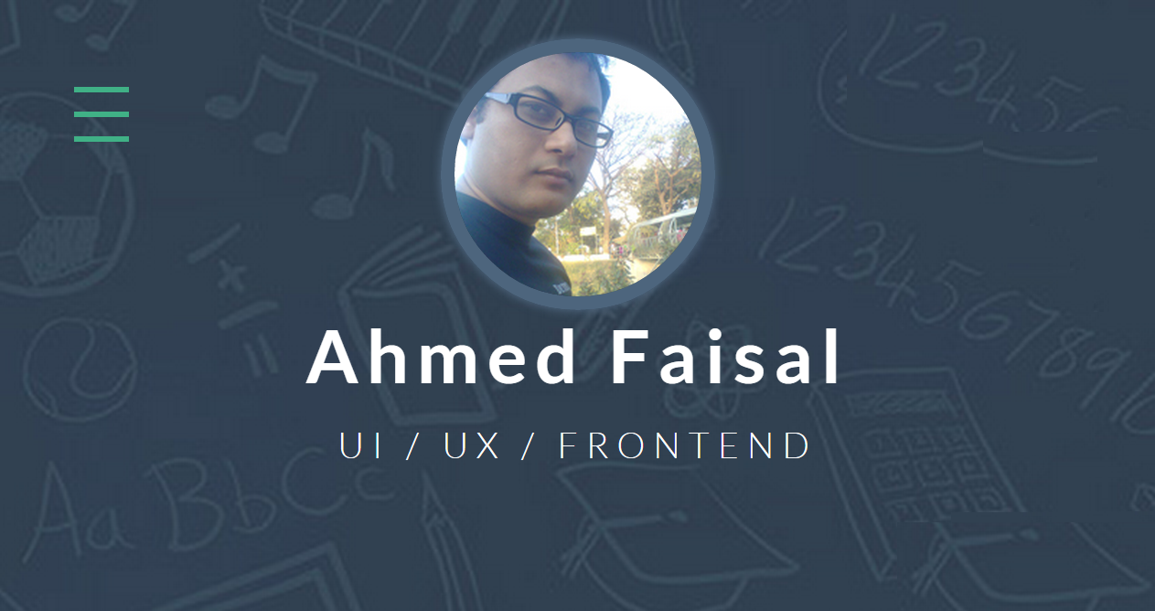 Ahmed Faisal – UI/UX Designer