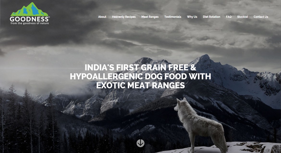 Goodness Pet Food - CSS Nectar Web Design Awards CSS Gallery
