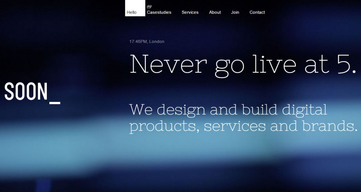 This is SOON_ - CSS Nectar Web Design Awards CSS Gallery