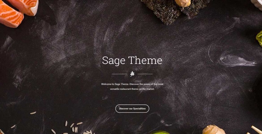Sage - Restaurant WordPress Theme