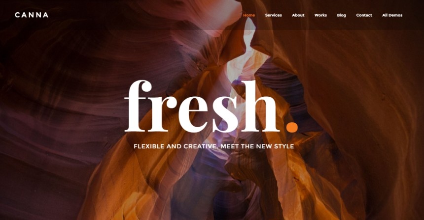 Canna Creative Elegant WordPress Theme