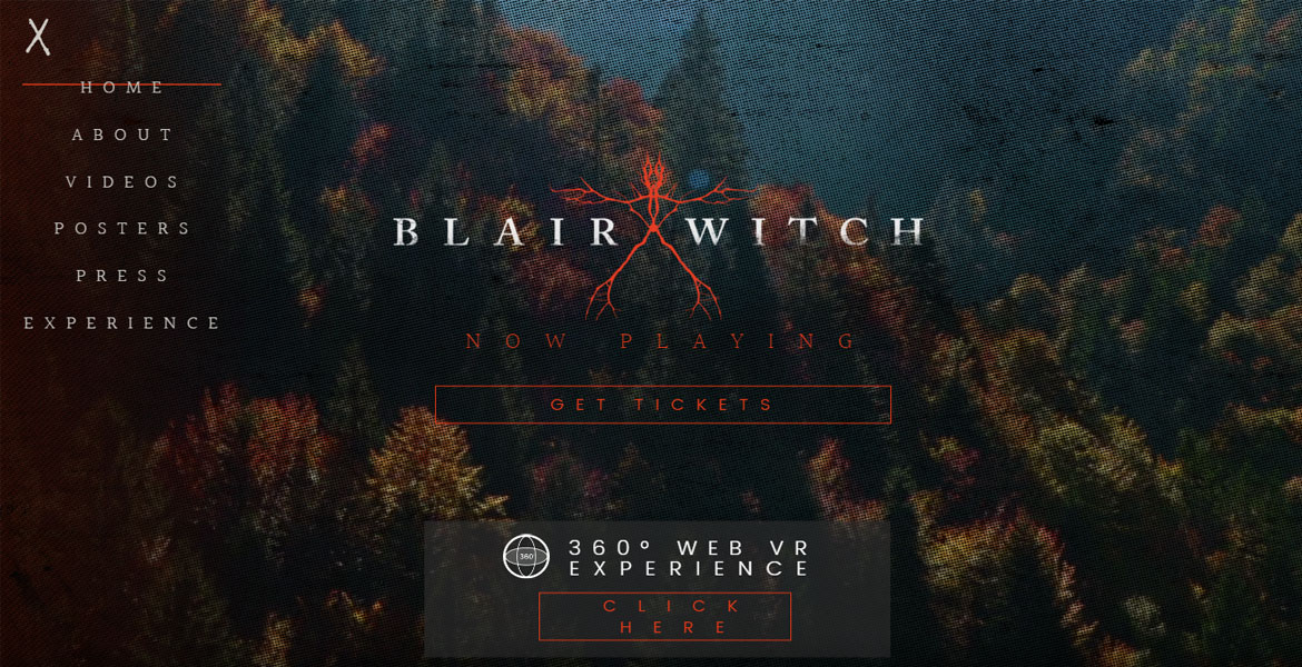 Blair Witch 360° Web VR Experience - CSS Nectar CSS Gallery