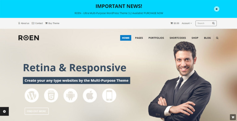 ROEN - Ultra Multi-Purpose WordPress Theme - CSS Nectar Web Design ...