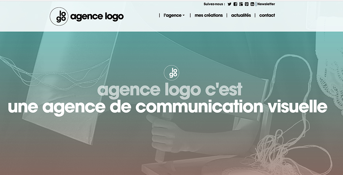 Agence logo, graphic designer - CSS Nectar CSS Gallery
