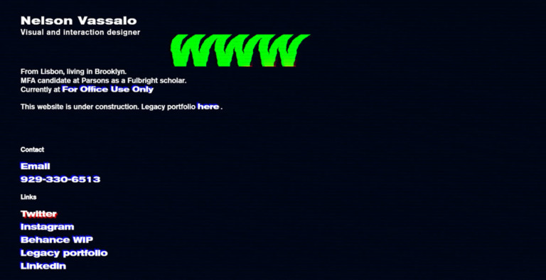 Screensaver Portfolio - CSS Nectar Web Design Awards CSS Gallery