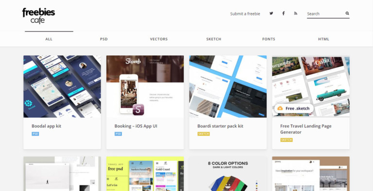 FreebiesCafe.com - CSS Nectar Web Design Awards CSS Gallery