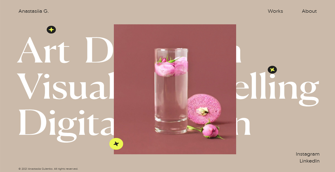 Anastasiia Gulenko Portfolio Css Nectar Web Design Awards Css Gallery